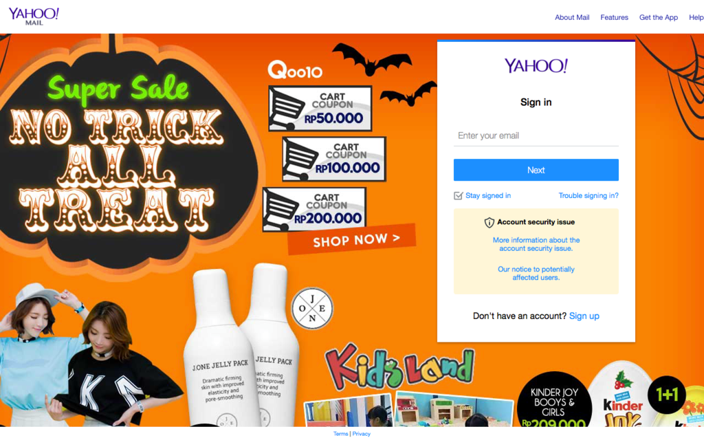 cara buat email yahoo