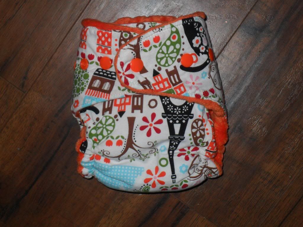 New WAHM parisian print fitted diaper New WAHM parisian print fitted diaper