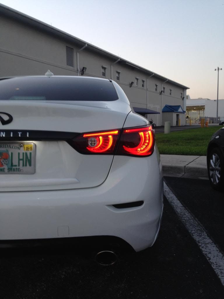 Tailights smoked (tint vinyl) and top trunk trim wrapped glossy black
