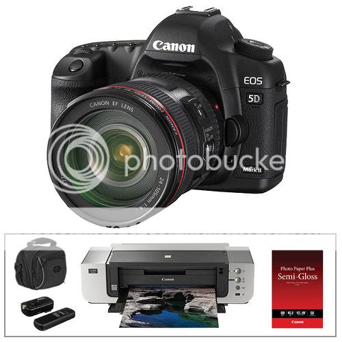 Canon EOS 5D Mark II with EF 24-105mm, Pro9000 Mark II And More Stuff For $2.200