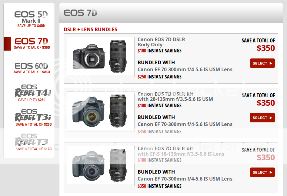 Save Up To $400 On Selected Canon DSLR And Lens Bundles