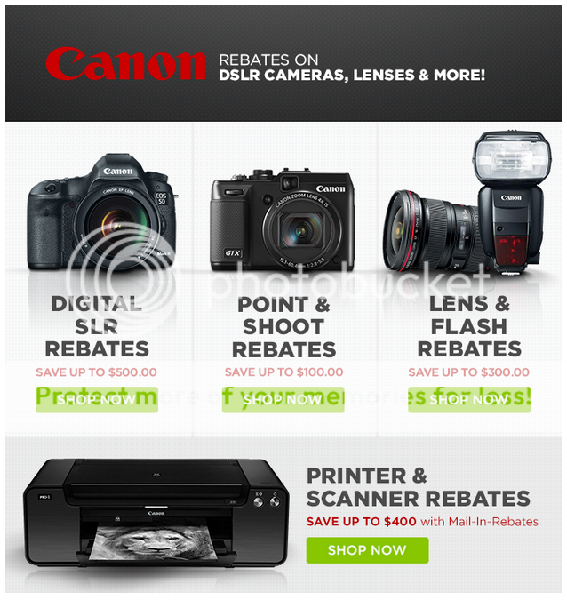 Canon Rebates