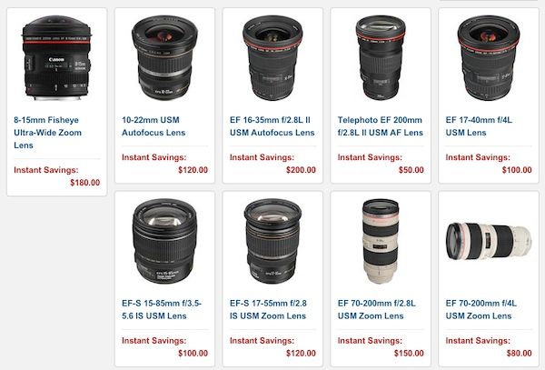 Big Savings On Selected Canon DSLR Bundles