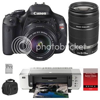 Deal: Rebel T3i/EOS 600D Kit With Two Lenses, Printer And More For $999