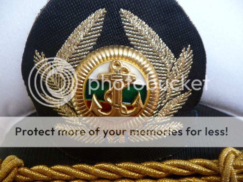 BULGARIAN NAVY MARINE CAPTAIN VISOR HAT OFFICER CAP  