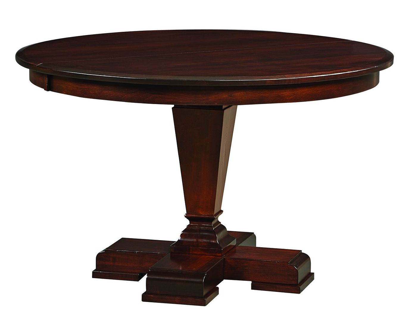 Amish 54 Fulton Round Pedestal Dining Table Solid Wood