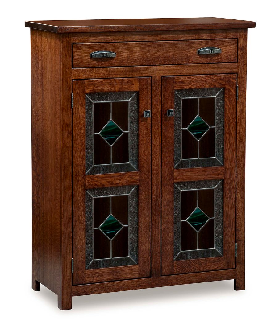 Details About Amish Leaded Glass 2 Door Pie Safe Kitchen Pantry Cupboard Shelves Solid Wood