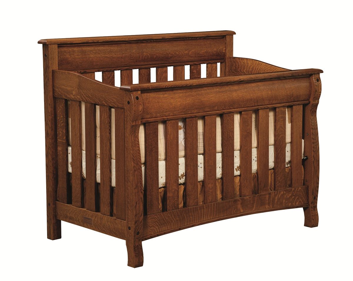 solid oak baby cribs