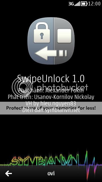 [Symbian] SwipeUnlock v1.0 - Mở khóa phong cách Meego